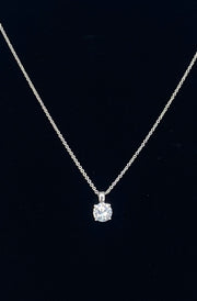 Round Cut CZ Necklace