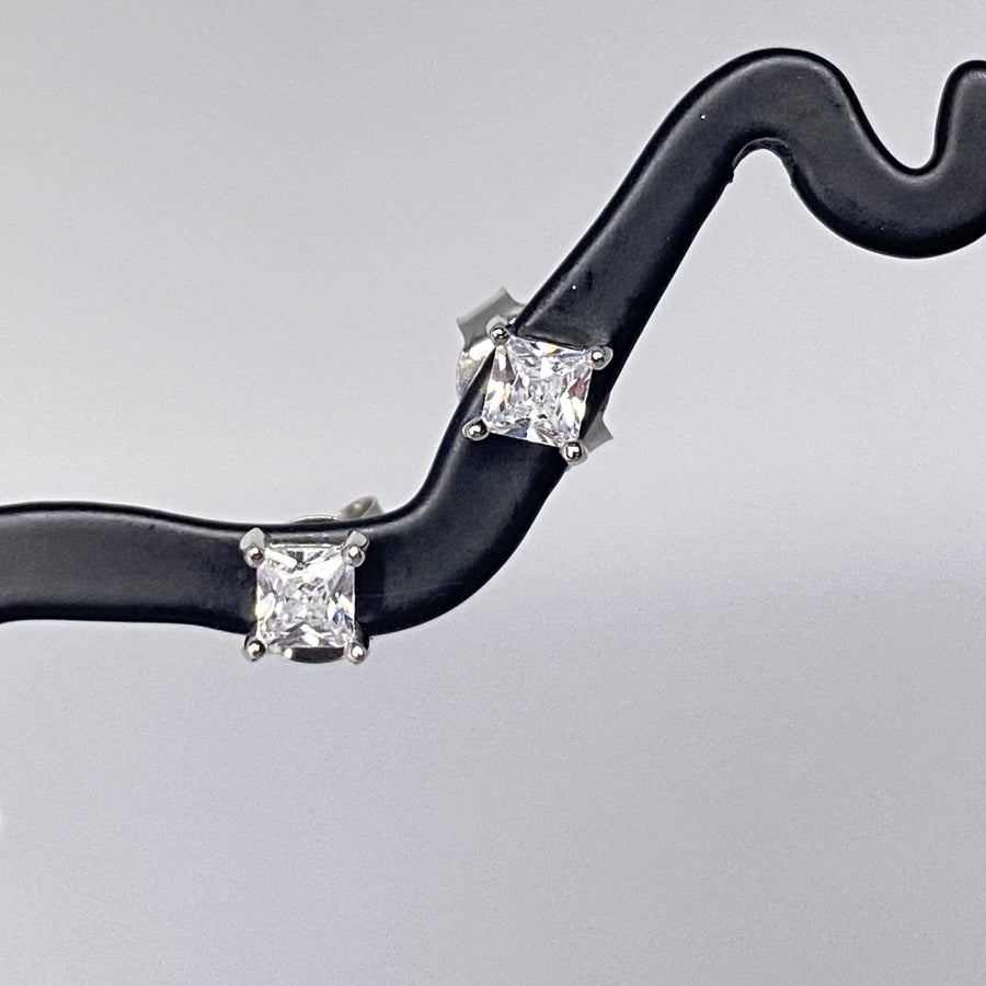 Princess Cut Studs