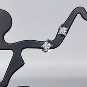 Princess Cut Studs