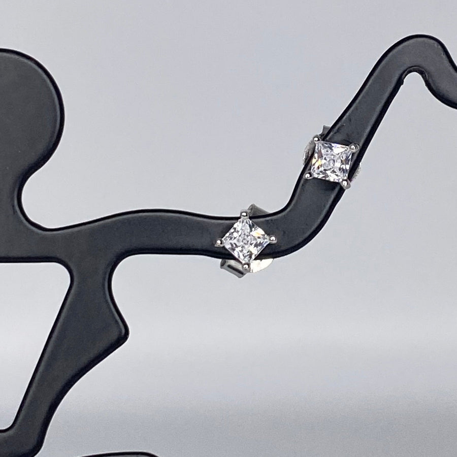 Princess Cut Studs