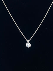 Round Cut CZ Necklace