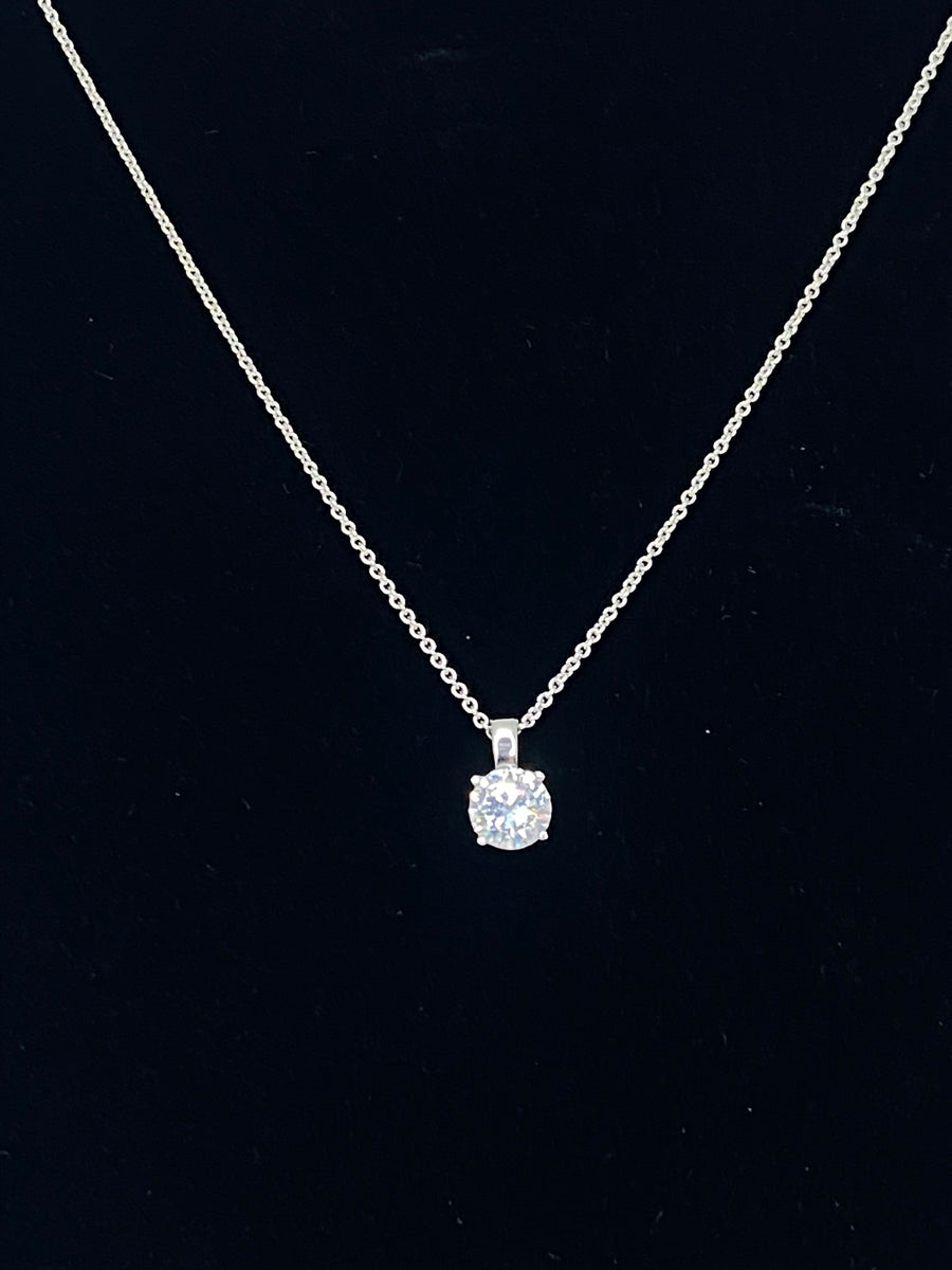 Round Cut CZ Necklace