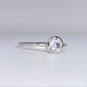 Bezel Round Cut Ring