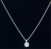 Round Cut CZ Necklace