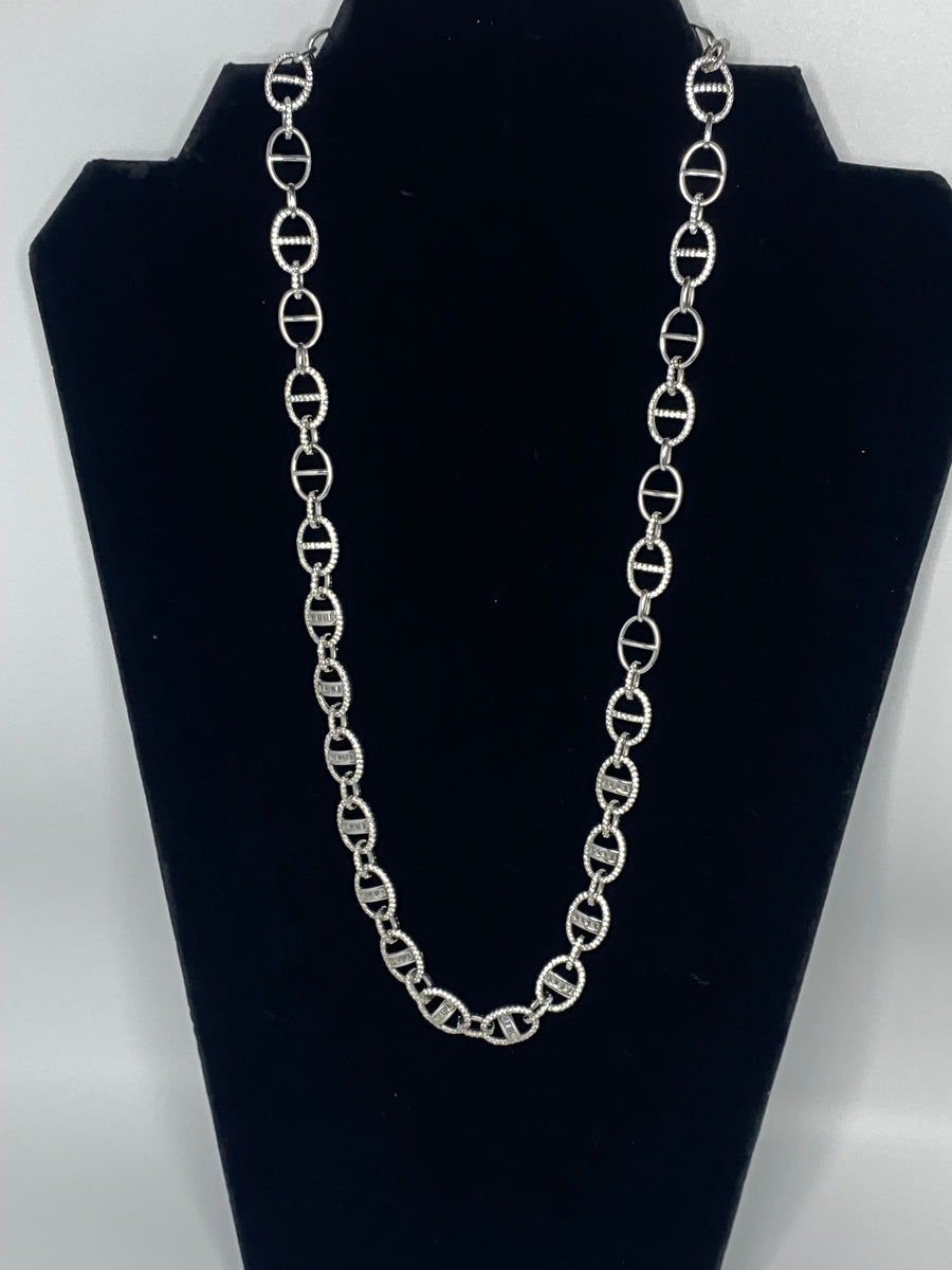 Cubic Zircona Mariner Necklace