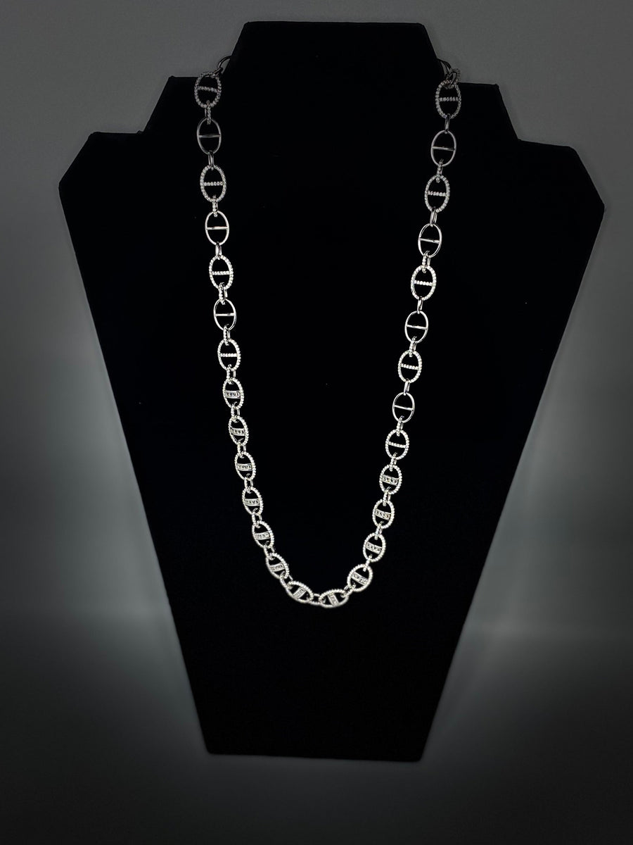 Cubic Zircona Mariner Necklace