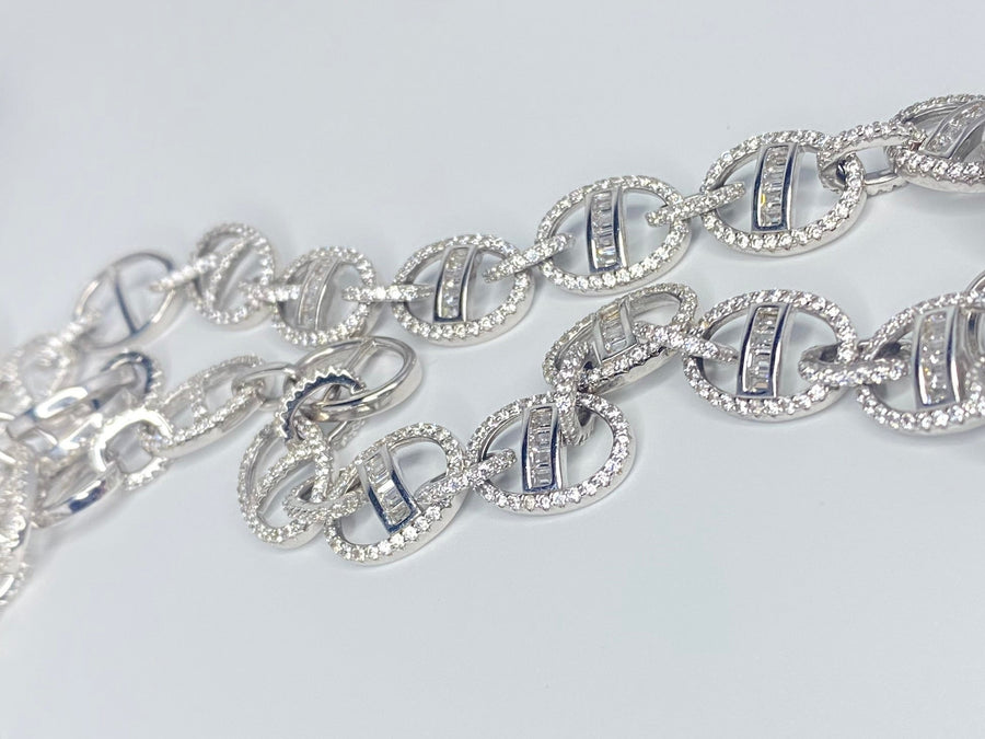 Cubic Zircona Mariner Necklace