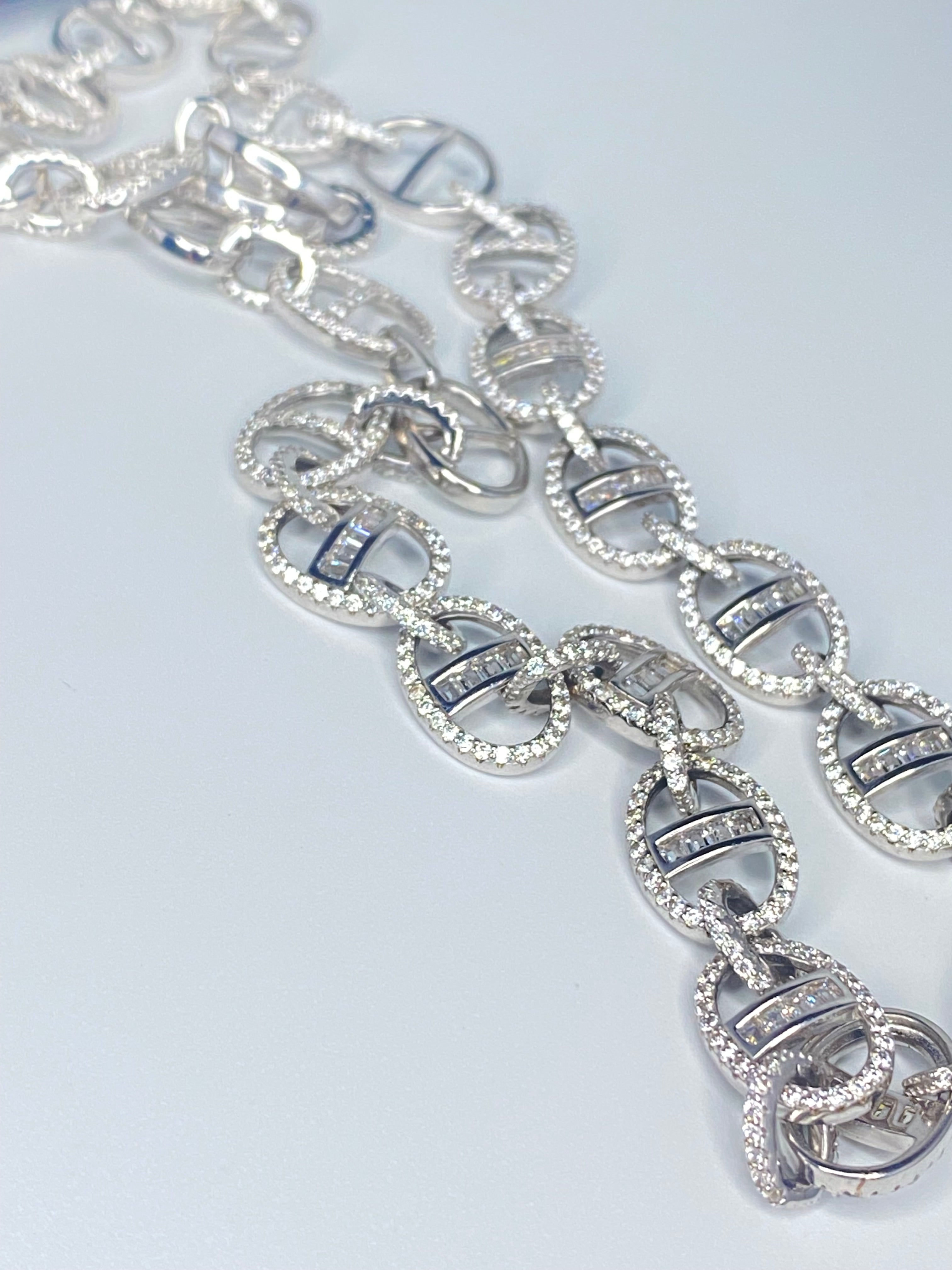Cubic Zircona Mariner Necklace