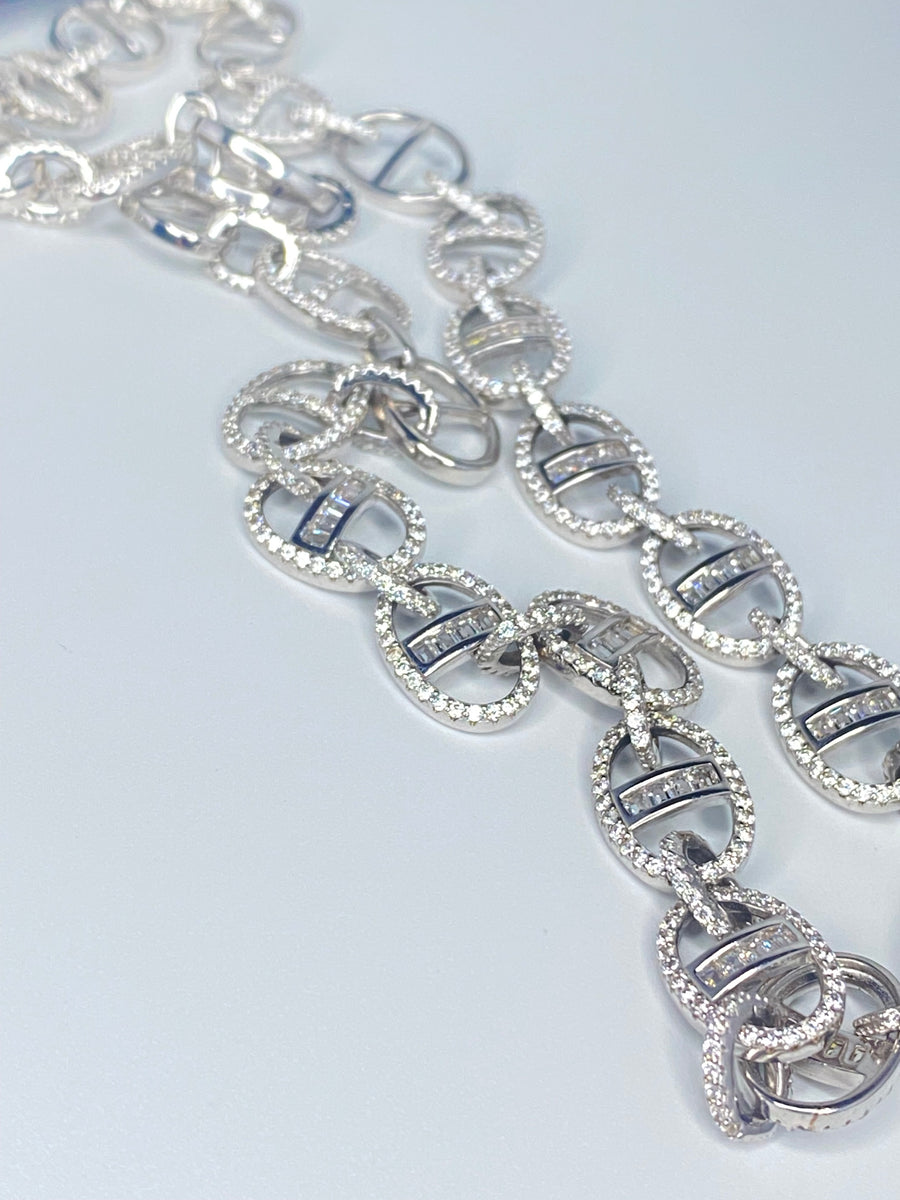 Cubic Zircona Mariner Necklace