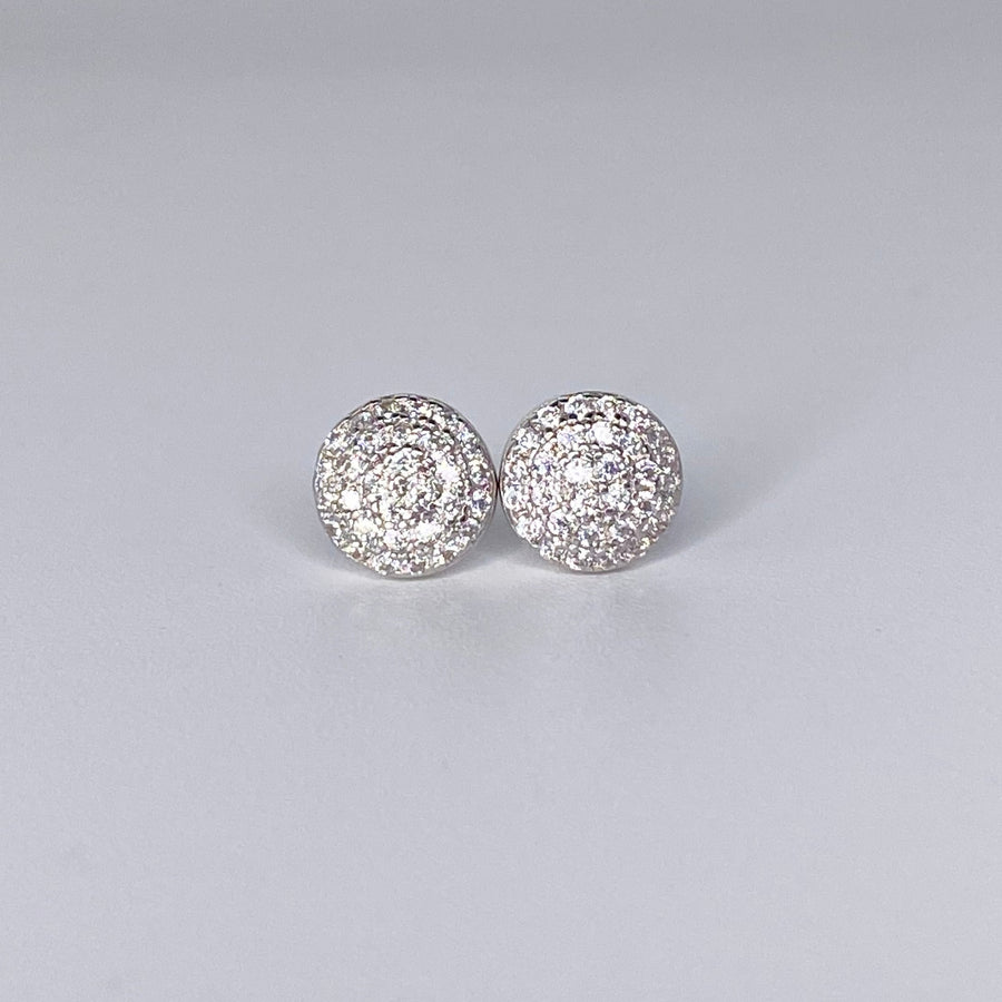 Circular Pave Earrings
