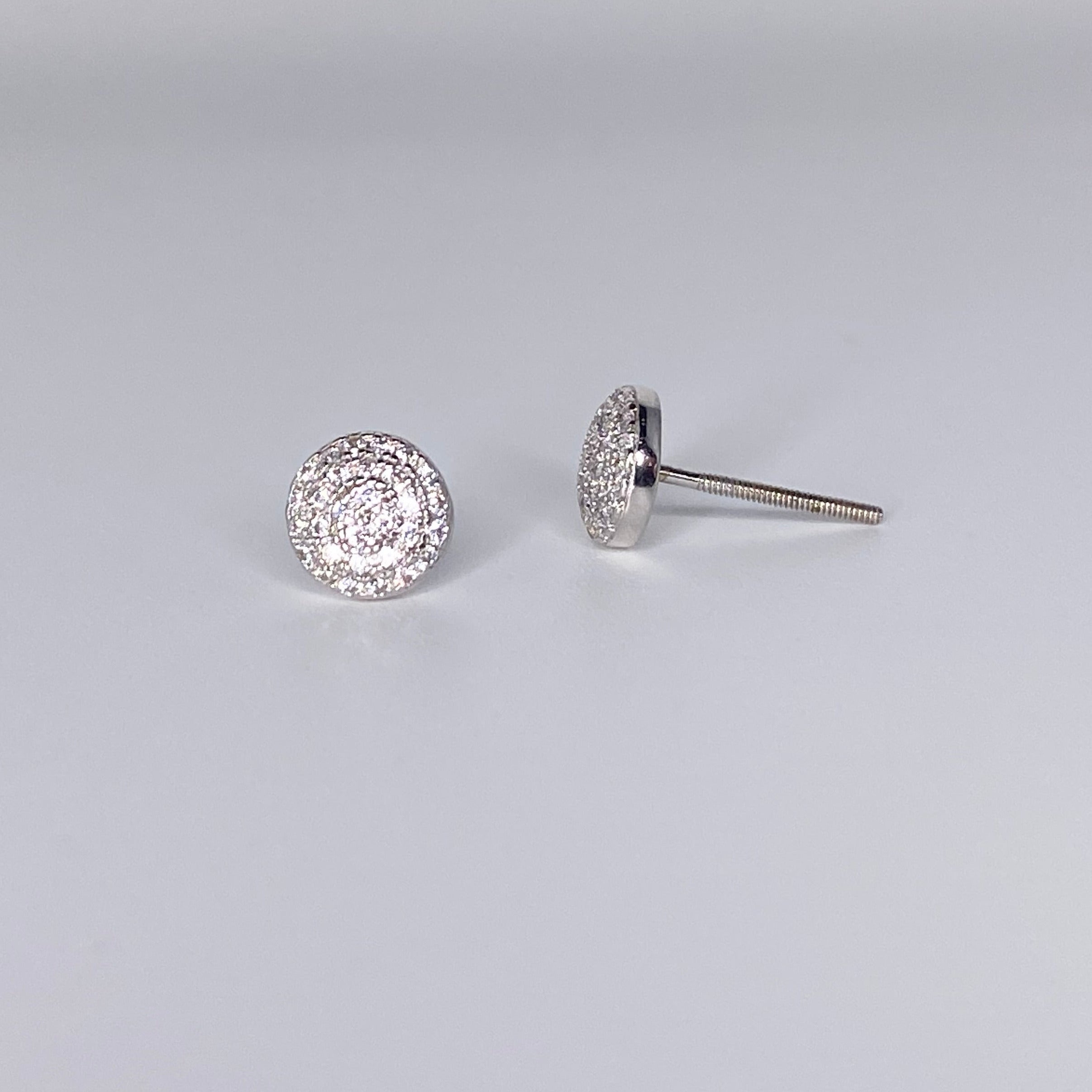 Circular Pave Earrings