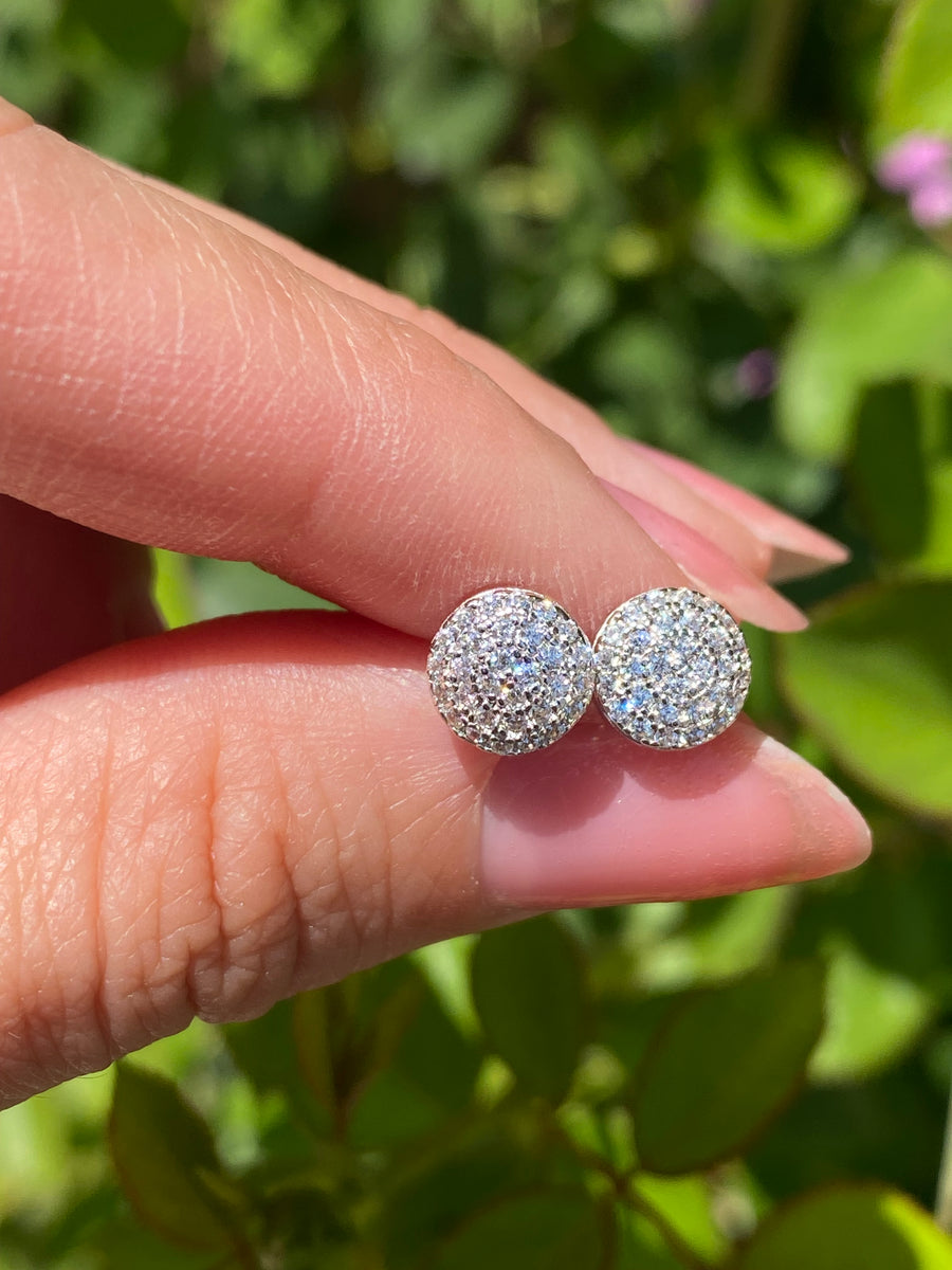 Circular Pave Earrings