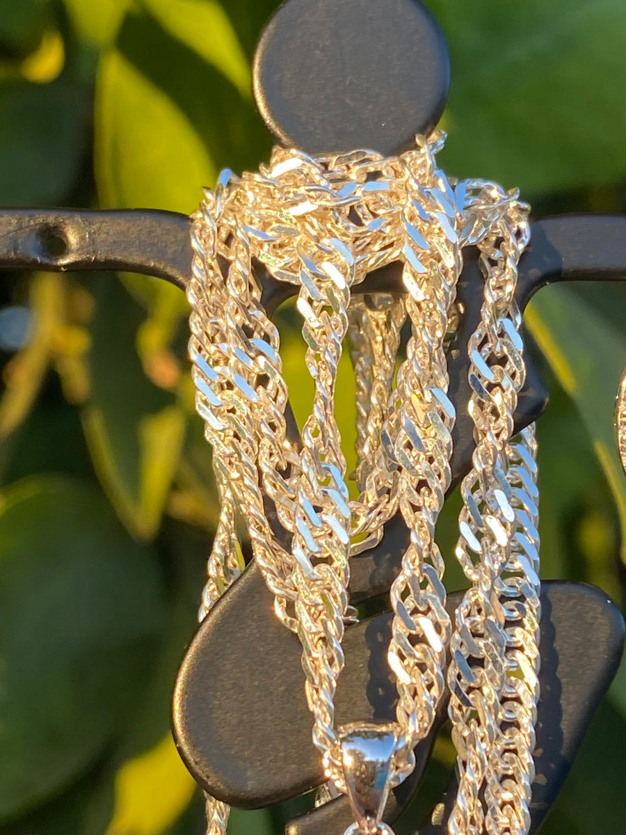 Diamond Cut Singapore Necklace