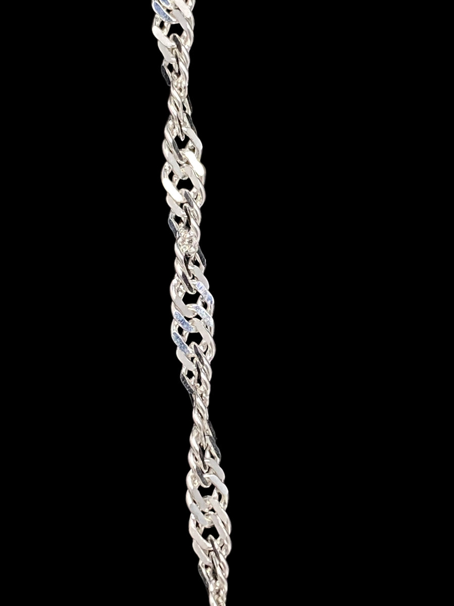 Diamond Cut Singapore Necklace