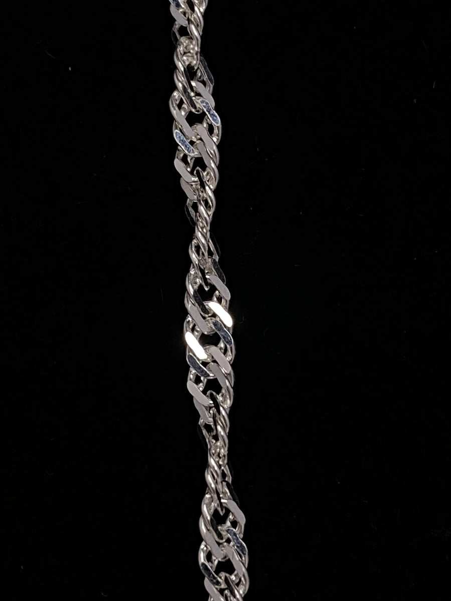 Diamond Cut Singapore Necklace