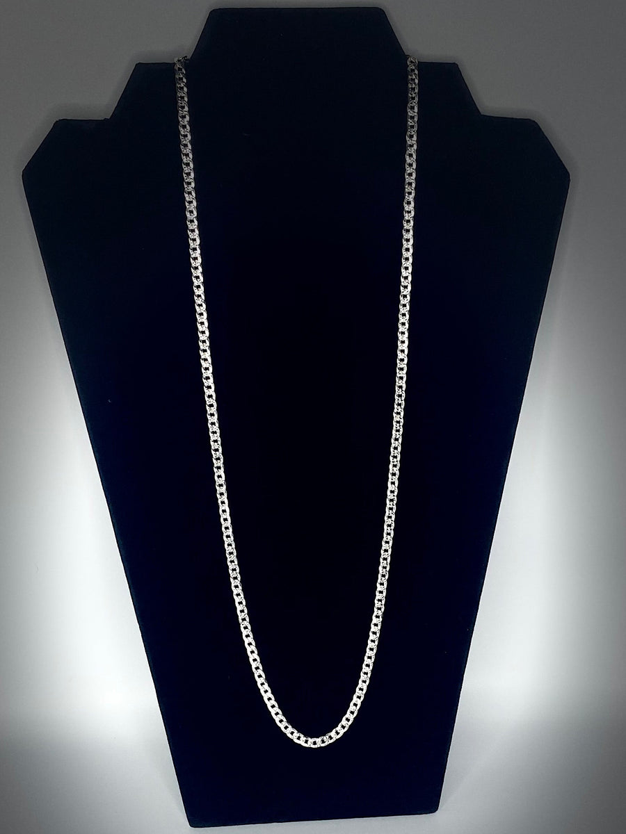Diamond Cut Curb Necklace 3.0