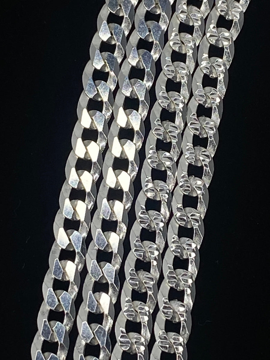 Diamond Cut Curb Necklace 3.0