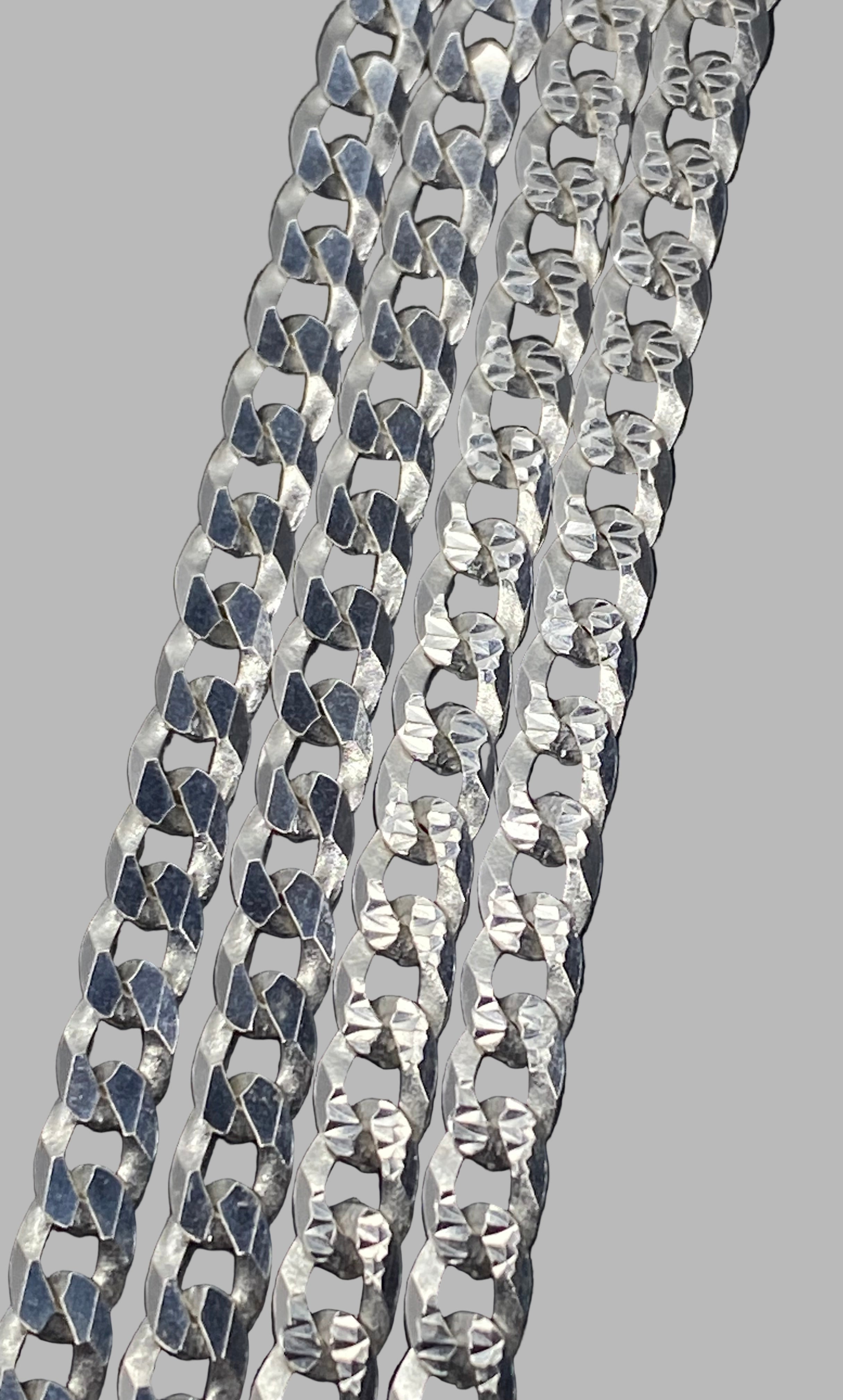 Diamond Cut Curb Necklace 3.0