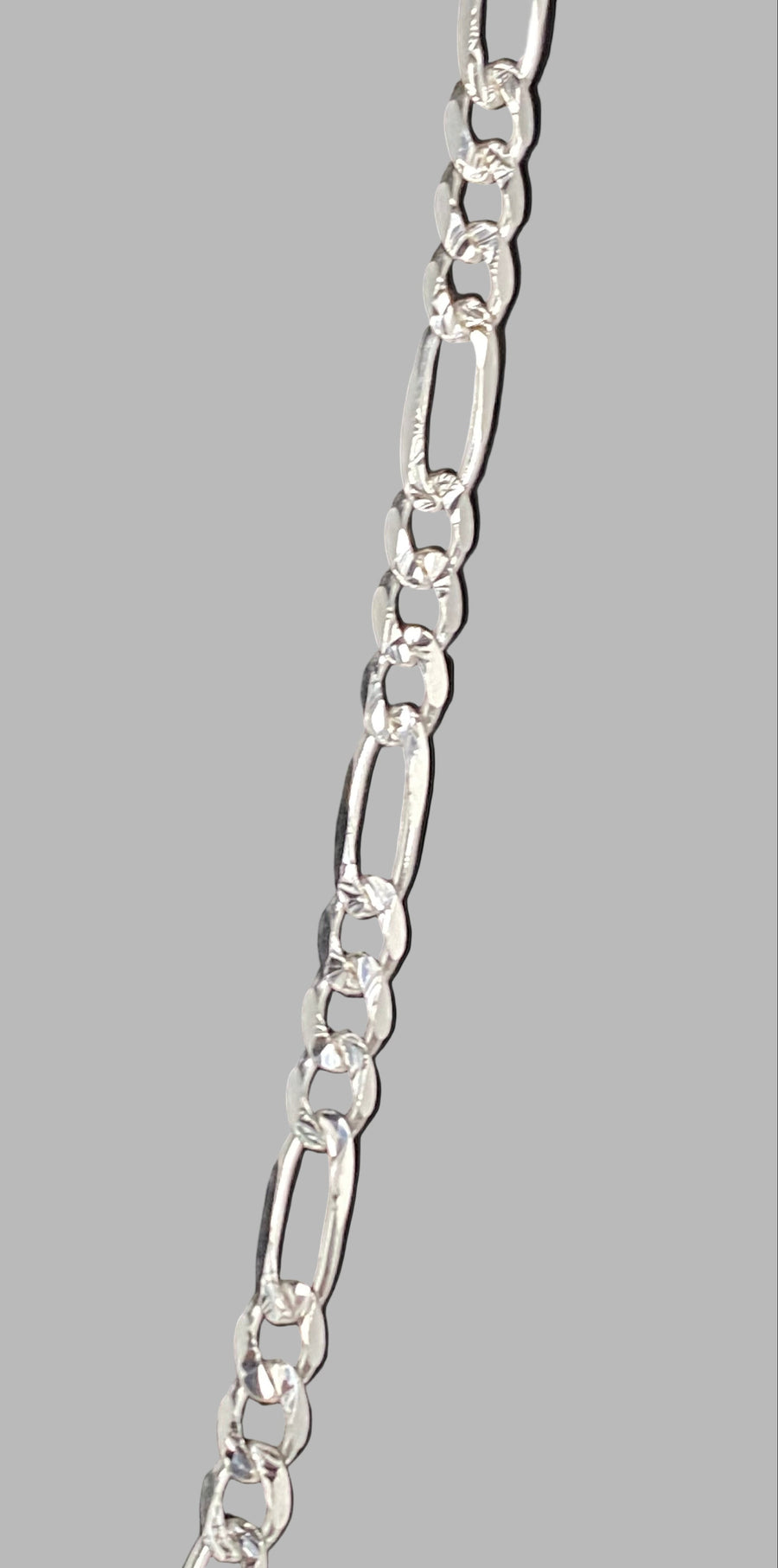 Diamond Cut Figaro Necklace