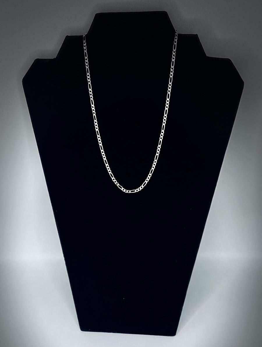 Diamond Cut Figaro Necklace