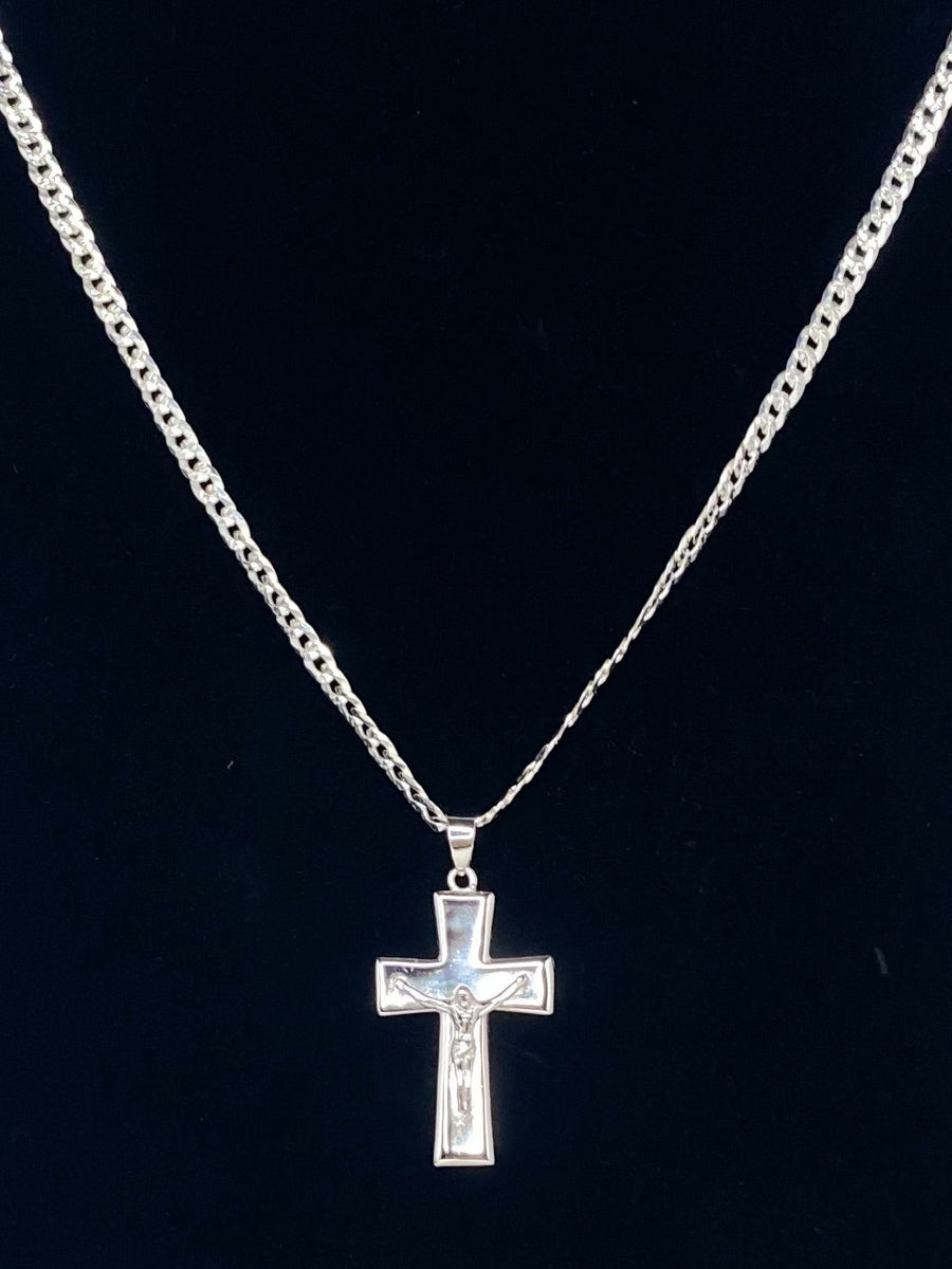 Diamond Cut Curb Necklace 3.0