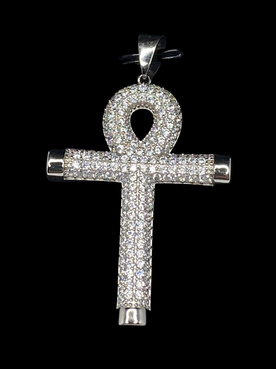 Circle Edge Cross Pendant