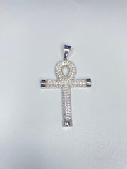 Circle Edge Cross Pendant