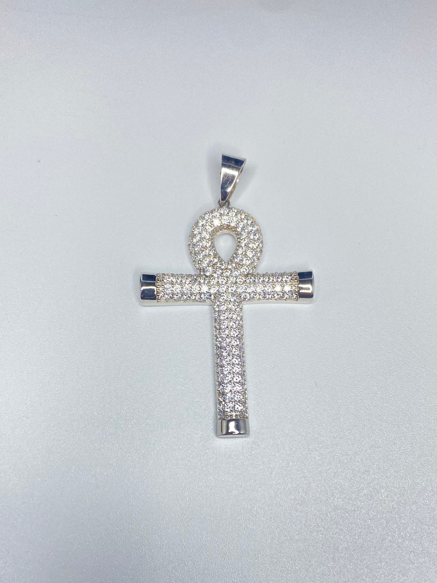 Circle Edge Cross Pendant