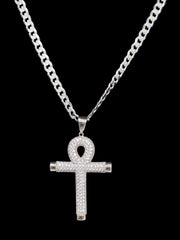 Circle Edge Cross Pendant