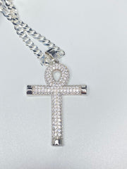 Circle Edge Cross Pendant