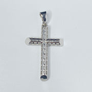 Medium Diamond Cut Cross Pendant