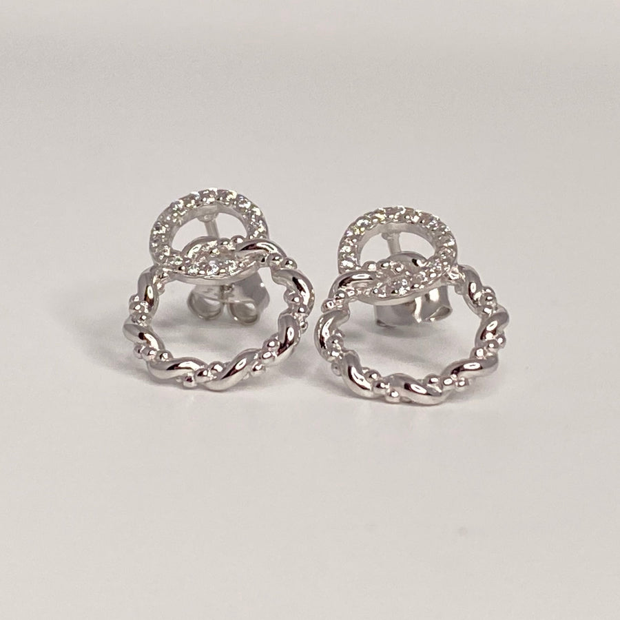 Interlock Circle Earrings