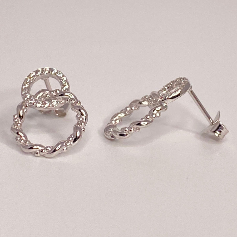 Interlock Circle Earrings