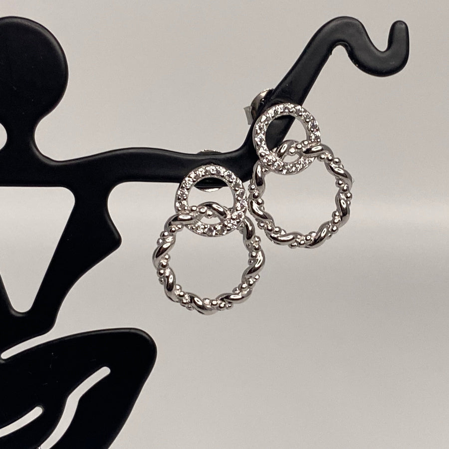 Interlock Circle Earrings