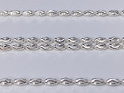 Diamond Cut Rice Bead Necklace