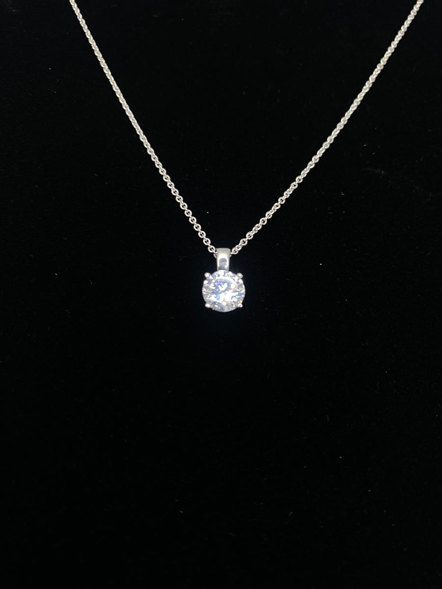 Round Cut CZ Necklace