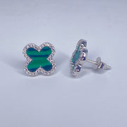 Green Clover Earrings