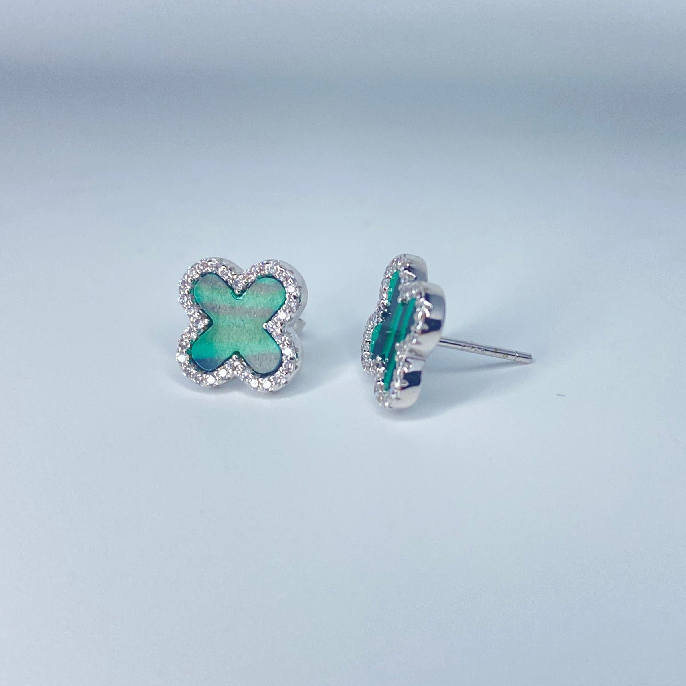 Green Clover Earrings