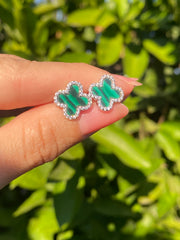 Green Clover Earrings