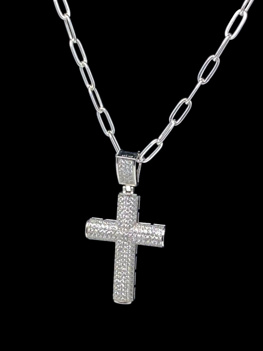 Rounded Edge Cross Pendant