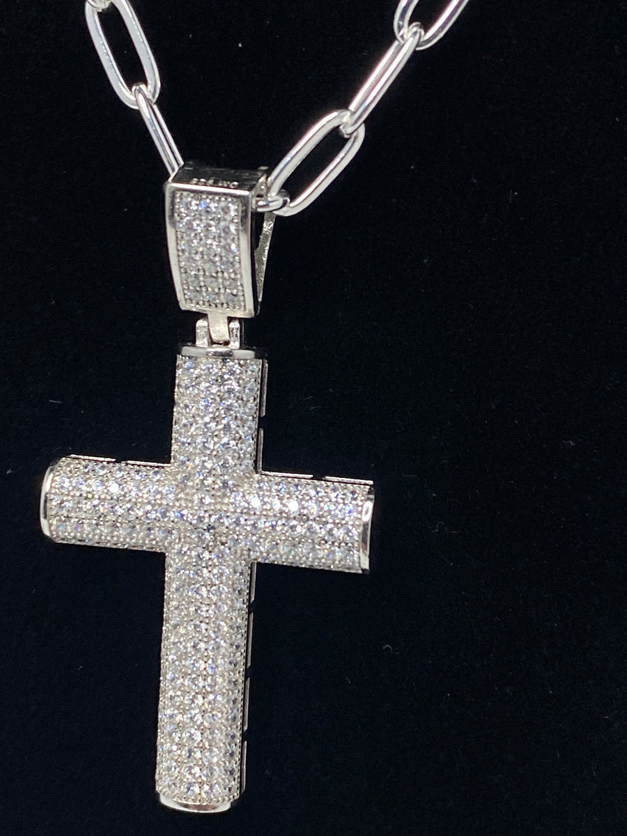 Rounded Edge Cross Pendant