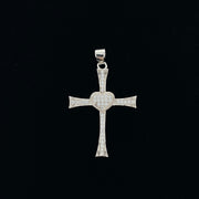 Sparkly Heart Cross Pendant