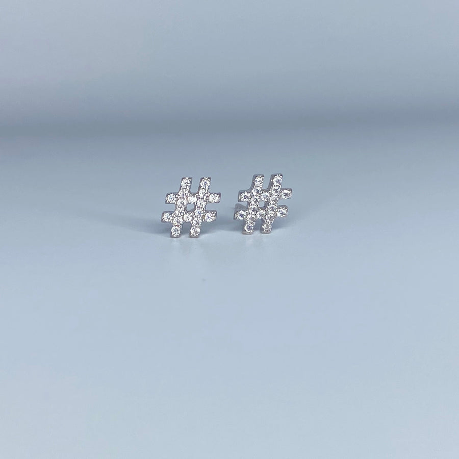 Hashtag Earrings
