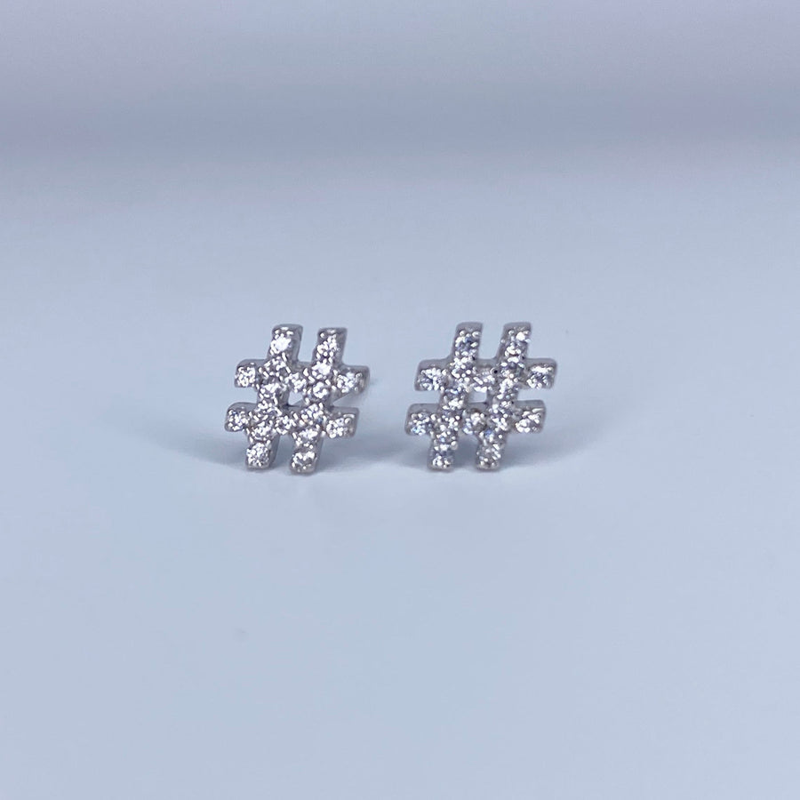 Hashtag Earrings