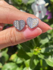 Halfies Heart Earrings