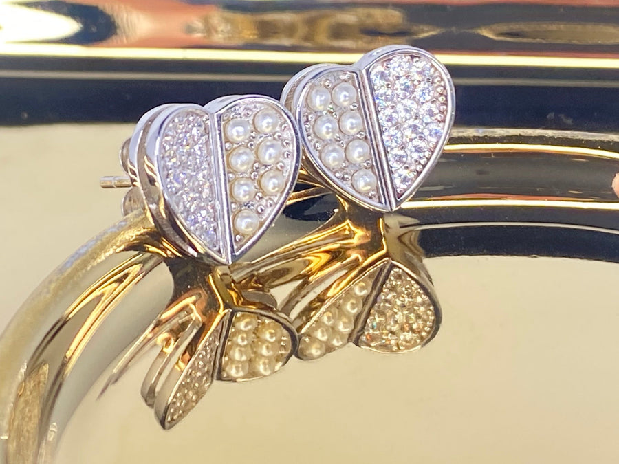 Halfies Heart Earrings