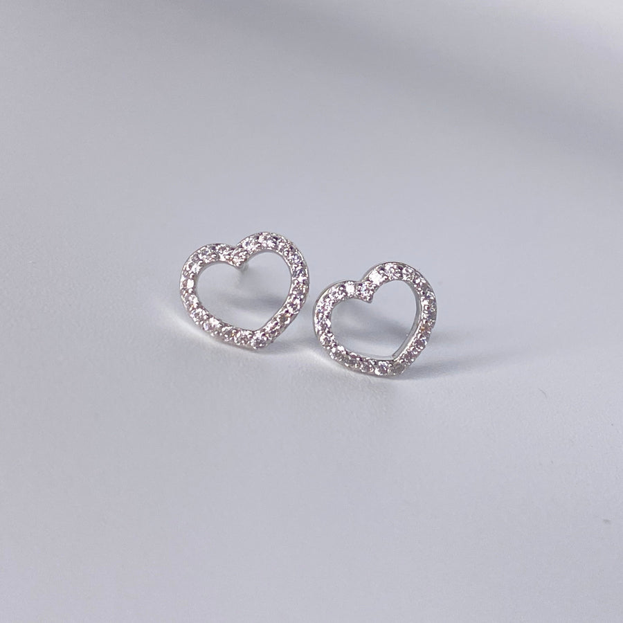 Hallow Heart Earrings