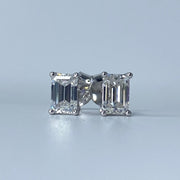 Baguette Moissanite Earrings