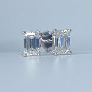 Baguette Moissanite Earrings