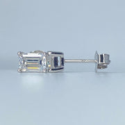 Baguette Moissanite Earrings